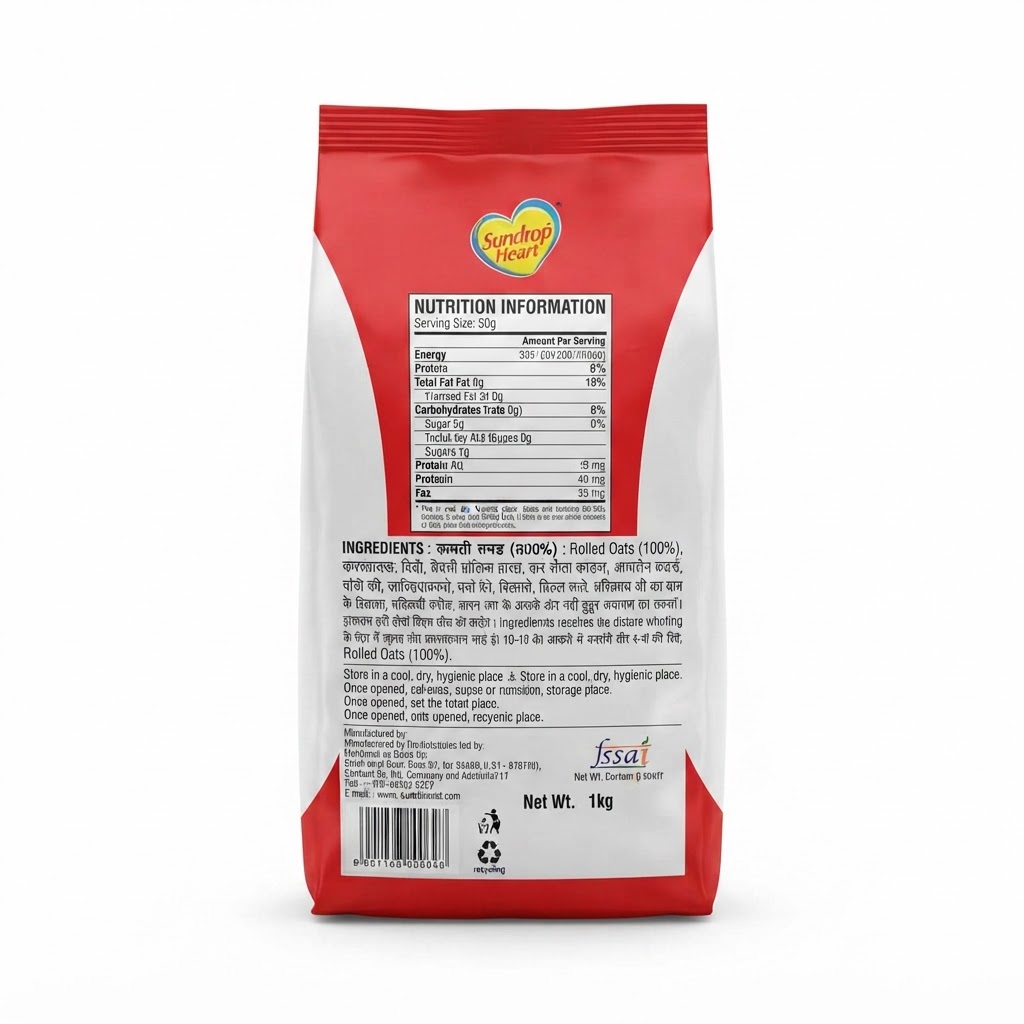 Sundrop heart plan oats New pack 3