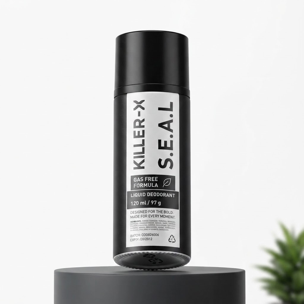 KILLER S.E.A.L GAS FREE LIQUID DEODRANT 120ML 3