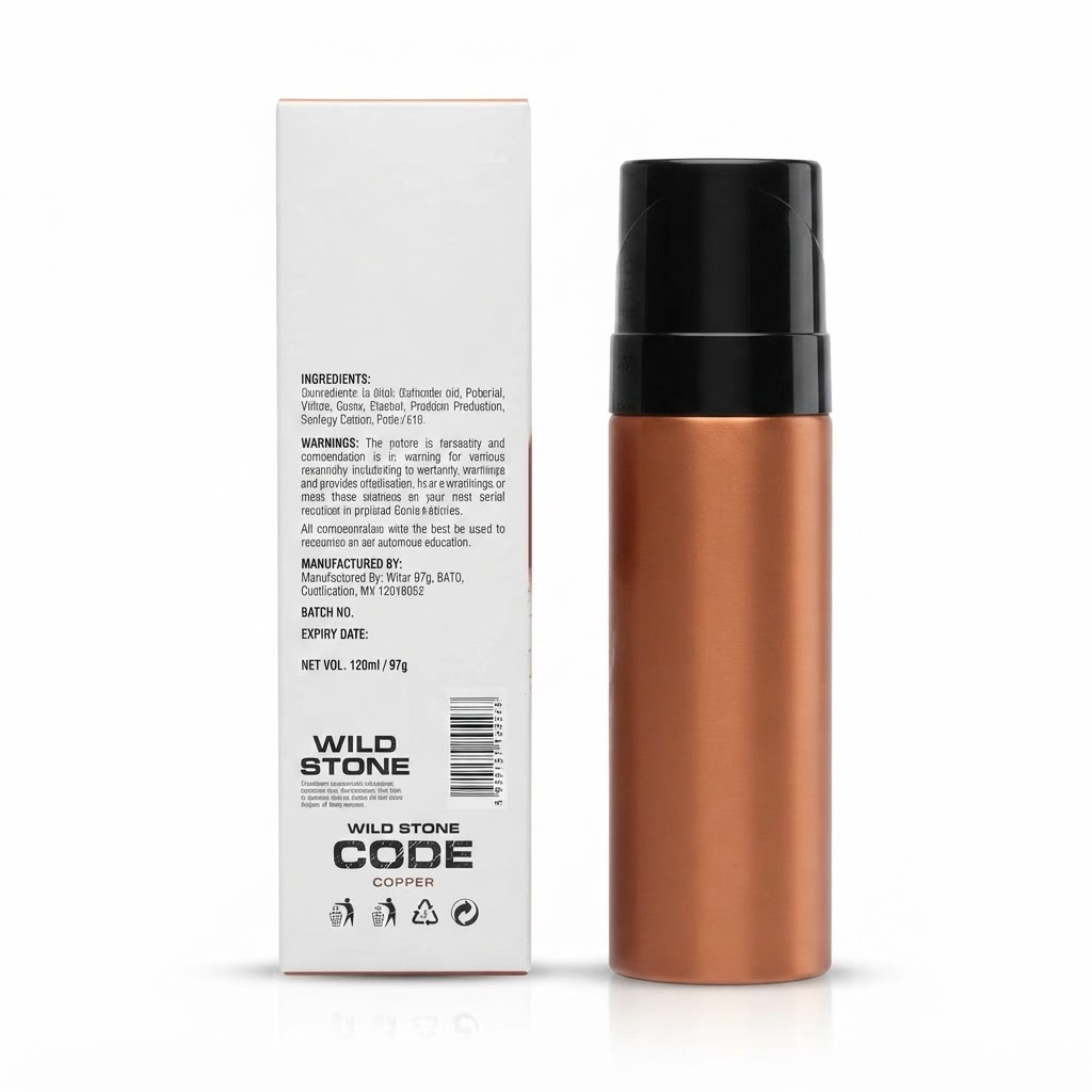 WILD STONE CODE COPPER DEO 120ML 3