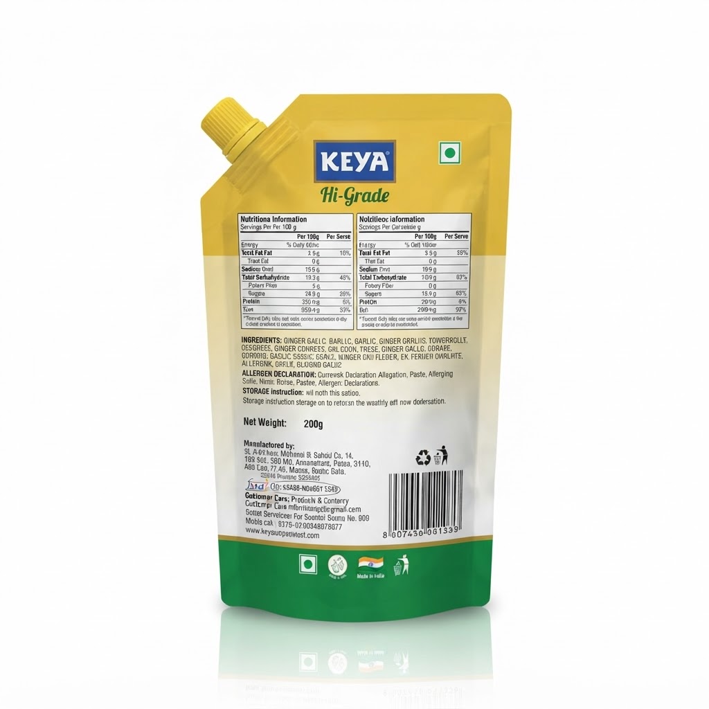 KEYA GINGER GARLIC PASTE 200G 3