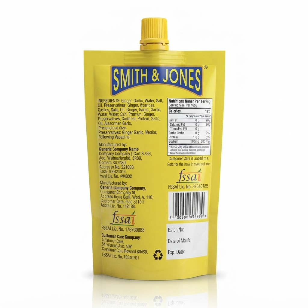 SMITH & JONES GINGER GARLIC PASTE 200G 3
