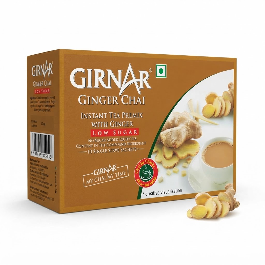 GIRNAR GINGER CHAI LOW SUGAR 80G 2