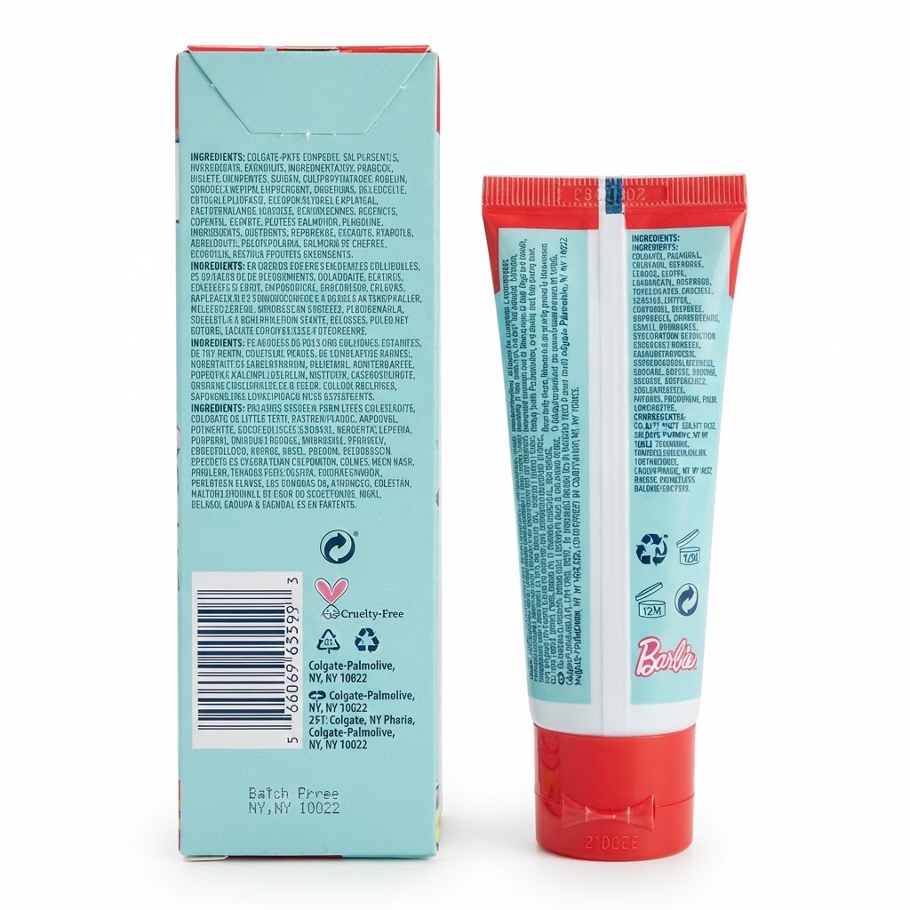 COLGATE KIDS BARBIE TOOTH PASTE 80G 3