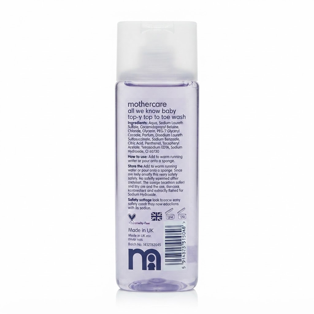 MOTHERCARE BABY TOP TO TOE WASH 300ML 3