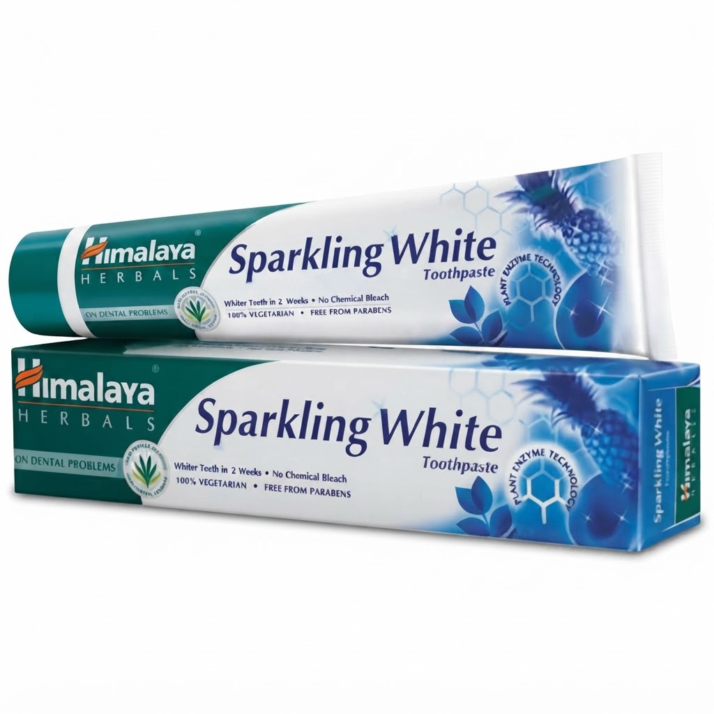 HIMALAYA SPARKLING WHITE TOOTHPASTE 80G 2