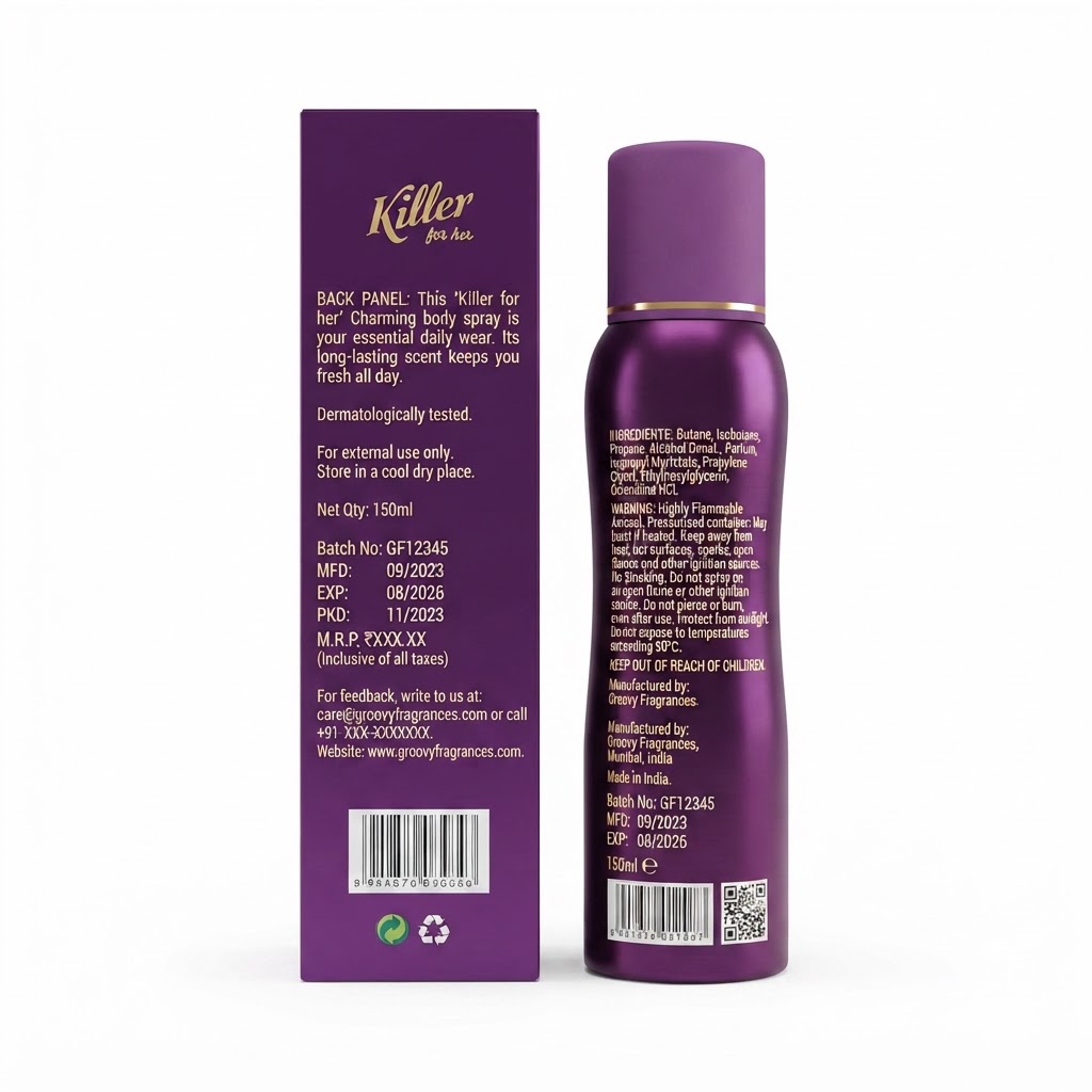 KILLER CHARMING DEO 150ML 3