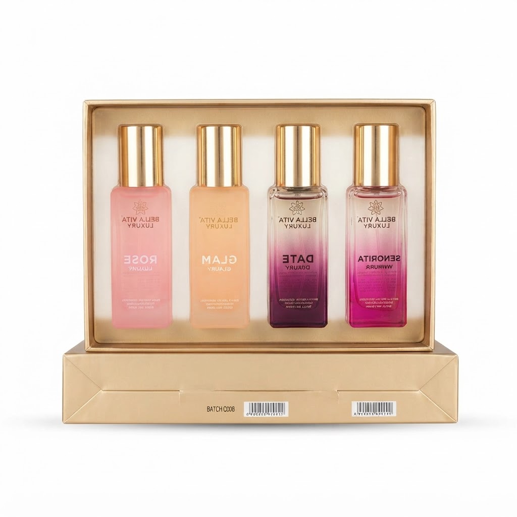 BELLA VITA LUXURY PERFUME GIFT SET WOMAN 20ML*4N 3