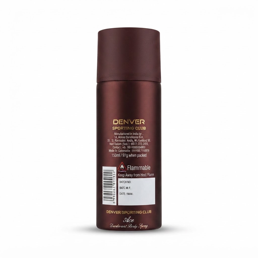 DENVER SPORTING CLUB ACE DEO 165ML 3