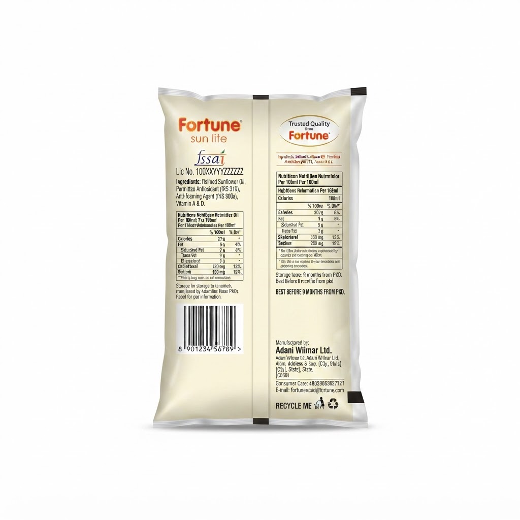 Fortune sunflower oil 800gm 3
