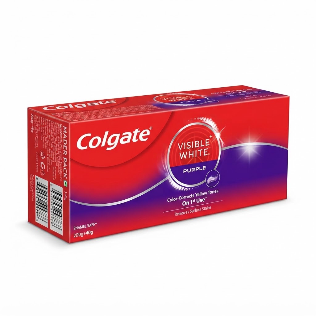 COLGATE VISIBLE WHITE PURPLE 240G 2