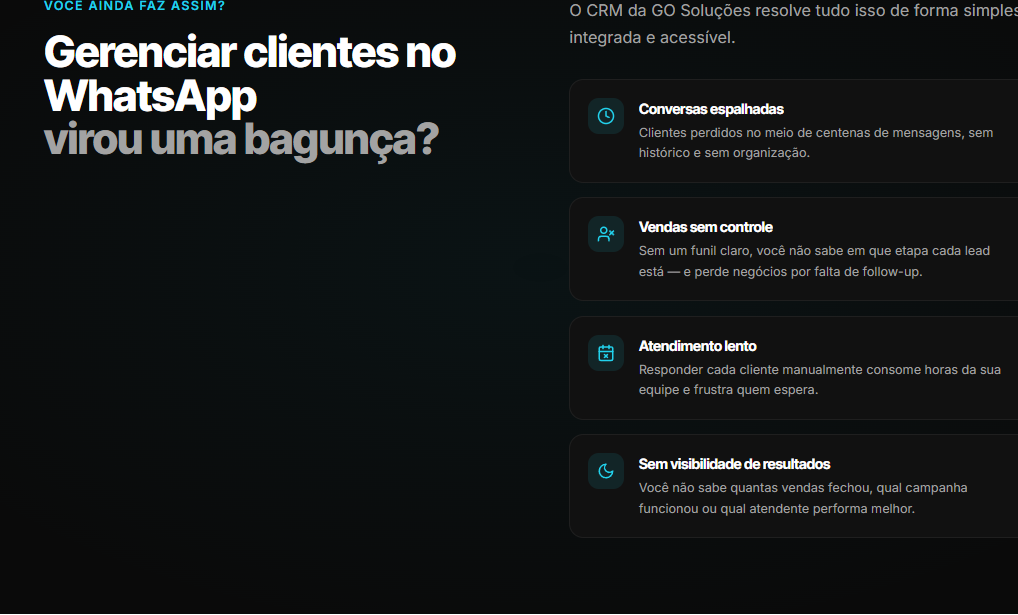 Gerenciar clientes no WhatsApp virou uma bagunça?