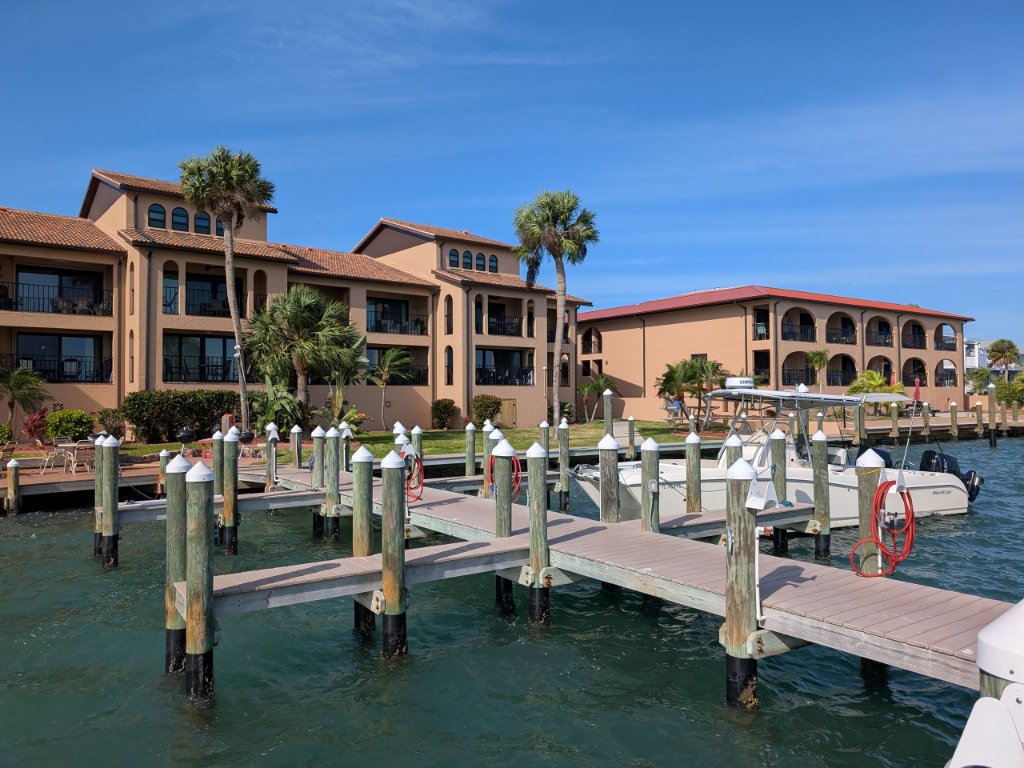 Marina and docks at Lemon Bay