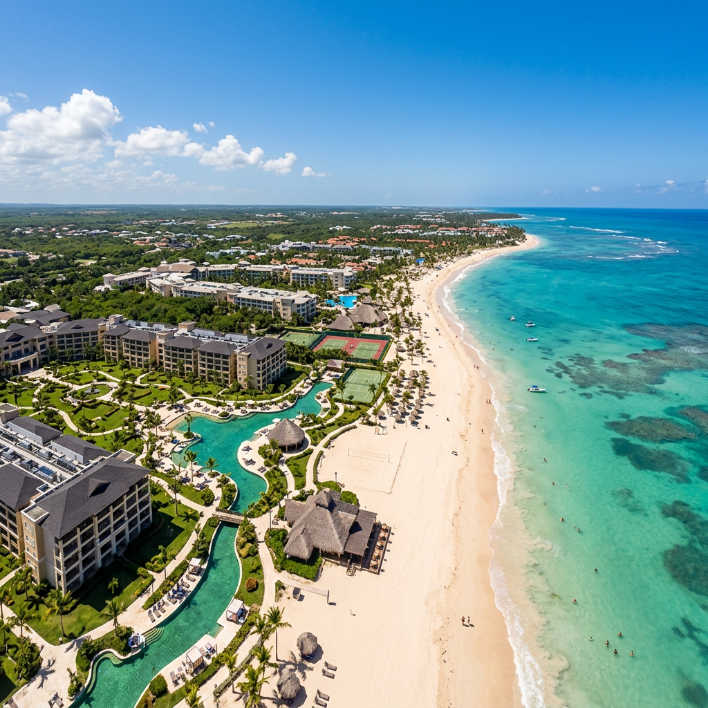 Punta Cana resort zone aerial view — Dominican Republic travel guide 2026