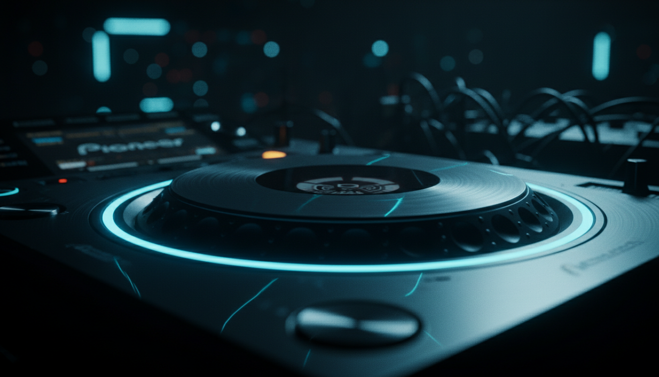 Pioneer CDJ jog wheel macro-opname