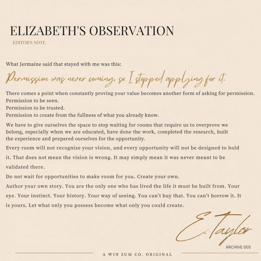 Elizabeth's Observation — Archive 005