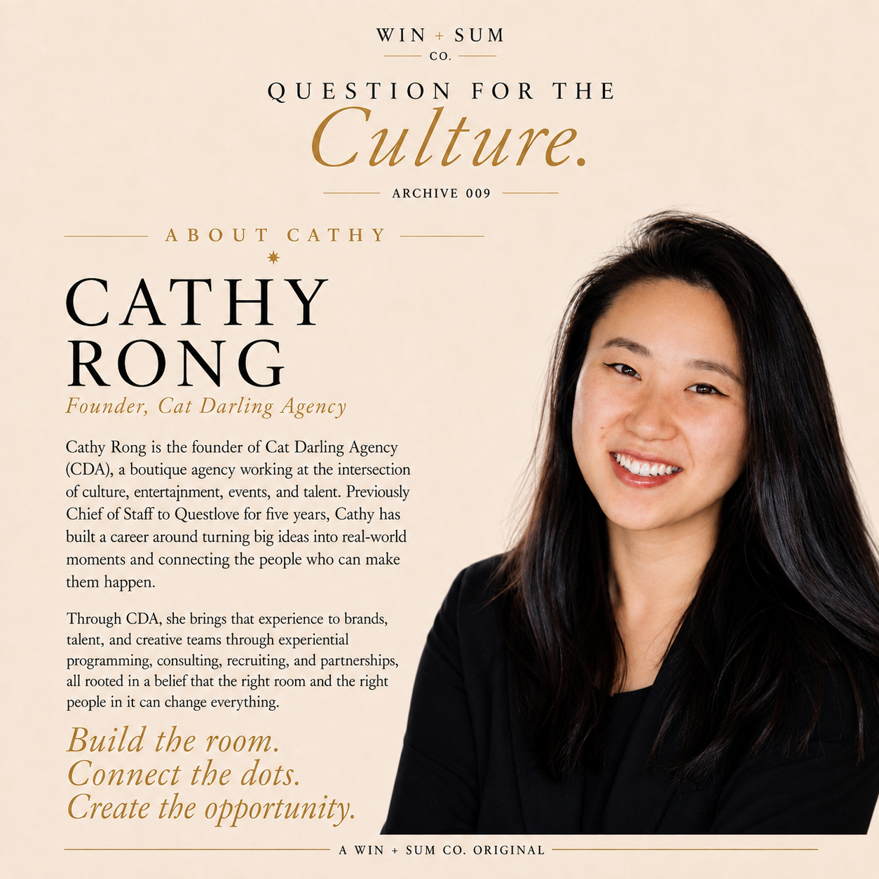 Cathy Rong — Bio