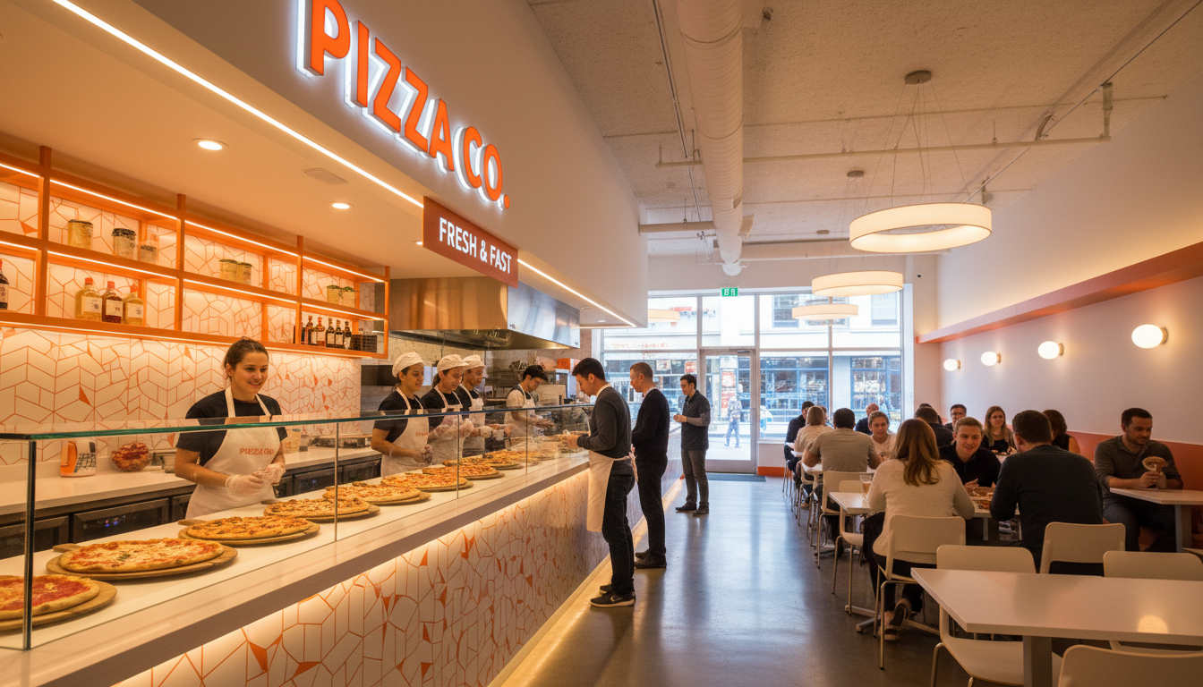 Interior restaurante Little Caesars
