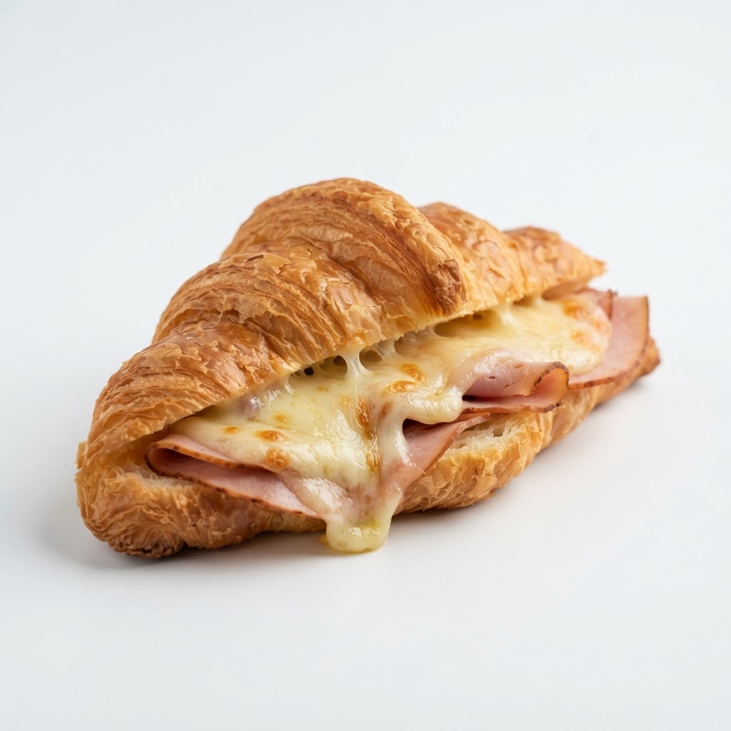 Turkey & Cheese Croissant - Turkey and melted cheese on a fresh buttery croissant. available at Pickle Bites Hollywood FL