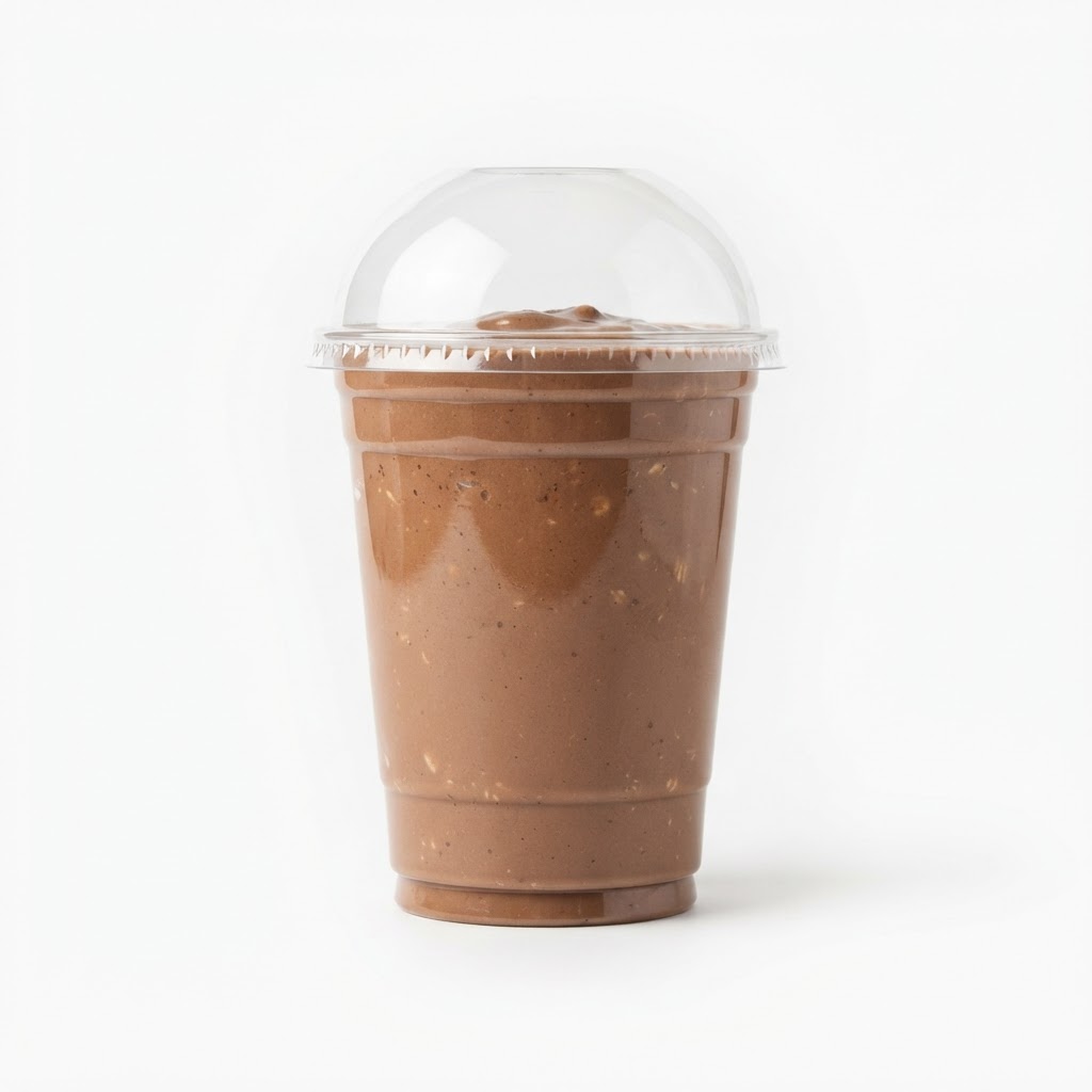 Choco Boost Protein Shake - Banana, oats, peanut butter, almond milk, chocolate protein available at Pickle Bites Hollywood FL