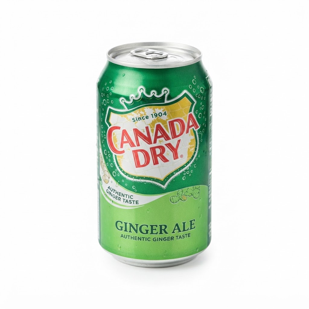 Ginger Ale - Refreshing ginger ale in a can available at Pickle Bites Hollywood FL
