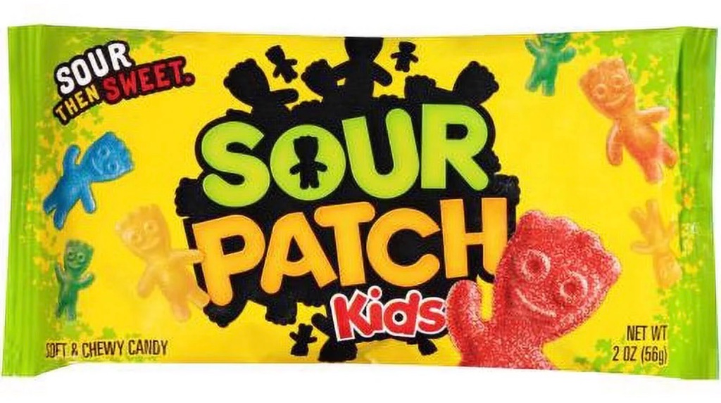 Sour Patch Kids - Sweet & sour fruity candy, a classic favorite available at Pickle Bites Hollywood FL