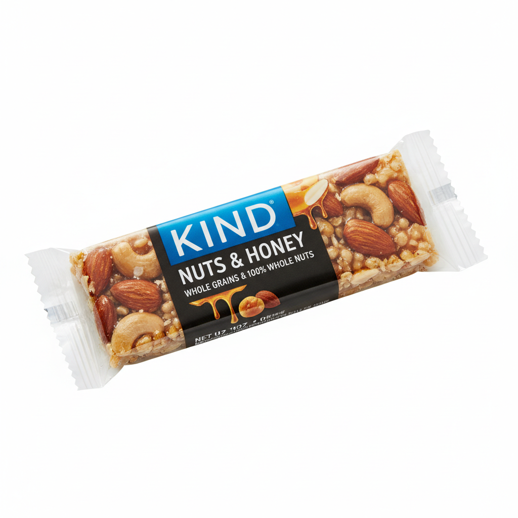 KIND Bar - Wholesome nuts & honey snack bar, gluten free available at Pickle Bites Hollywood FL