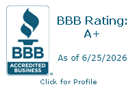 BBB Accredited Business A+ Rating as of 6/25/2026
