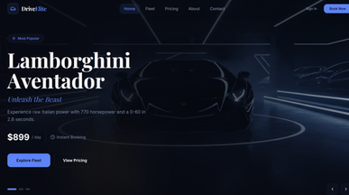 Luxury Car Rental template preview