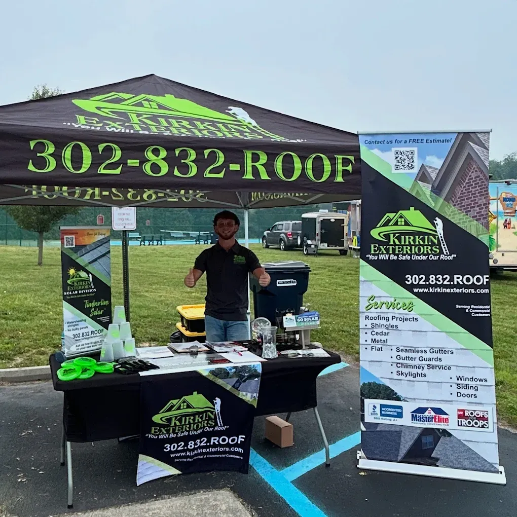 Riedl and Son team member with homeowner