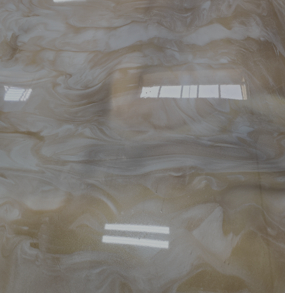 Silver and copper metallic epoxy floor Bay Area epoxy specialist