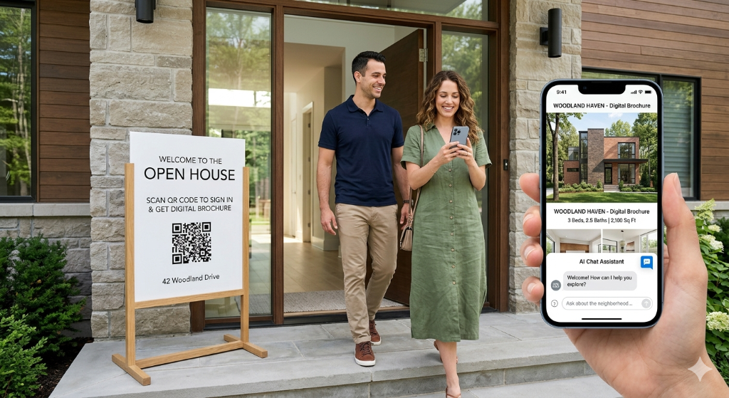 Buyers at open house