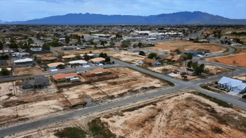 Aerial drone photo of land listing in Southern Nevada by Air to Ground Media