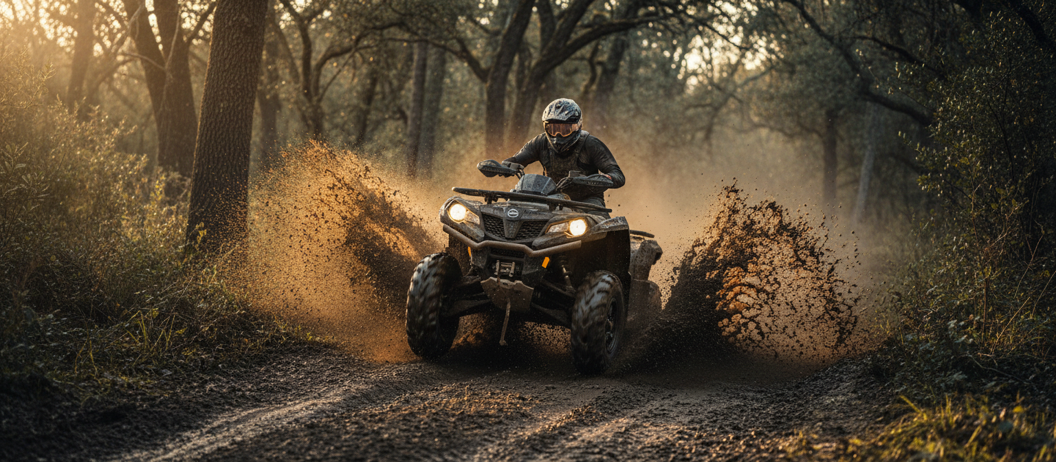 Quad en action