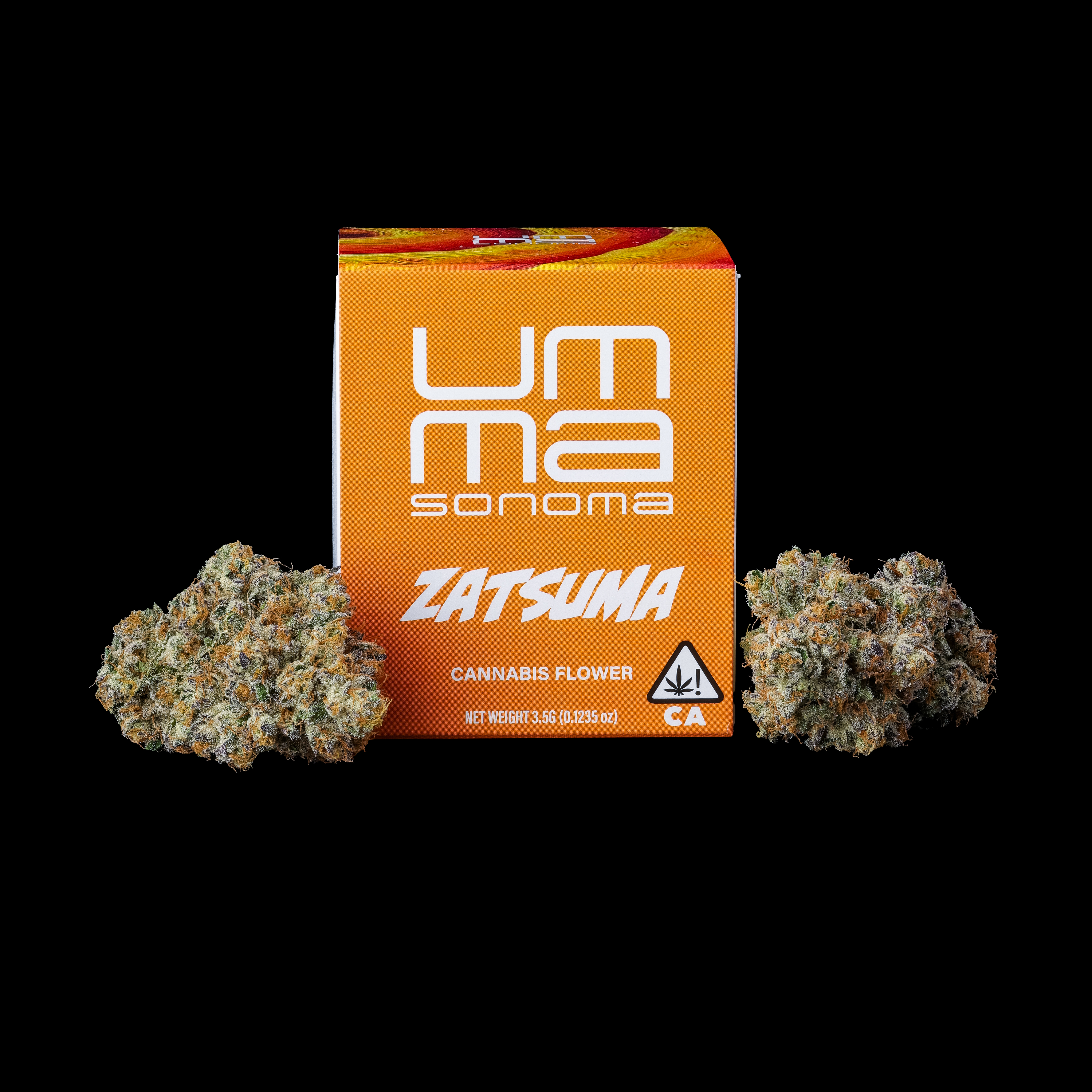 Zatsuma packaging and flower