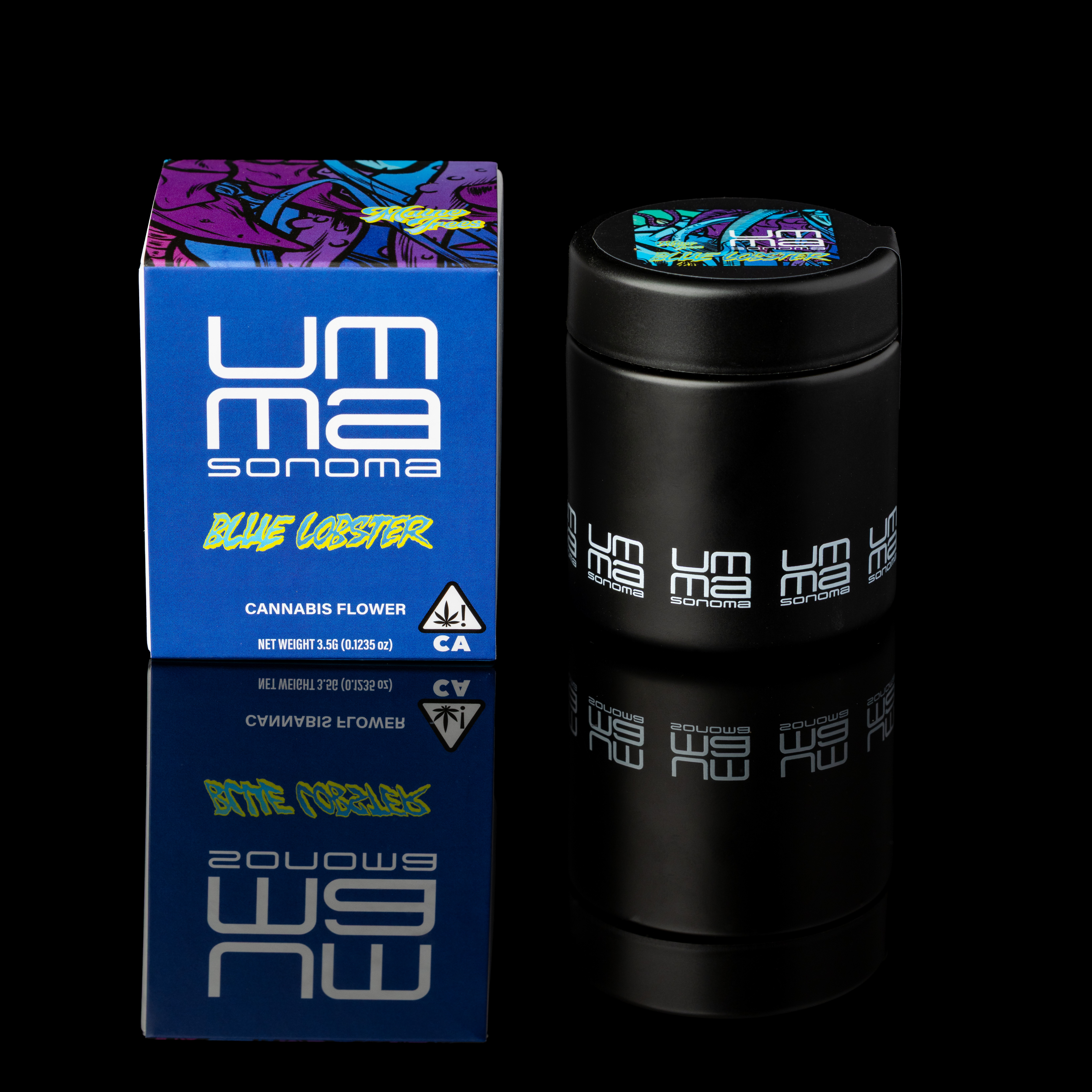Blue Lobster jar and packaging