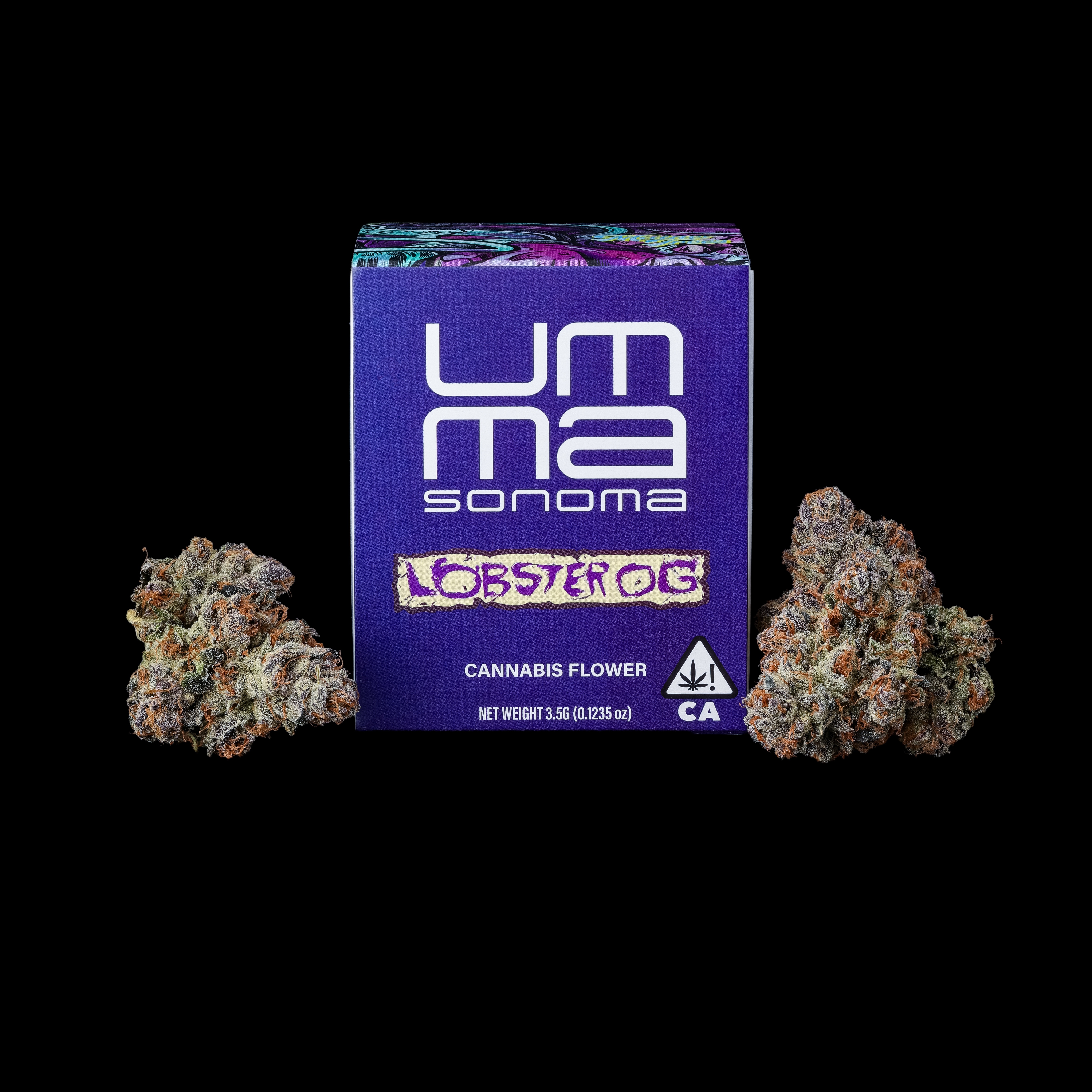 Lobster OG packaging and flower