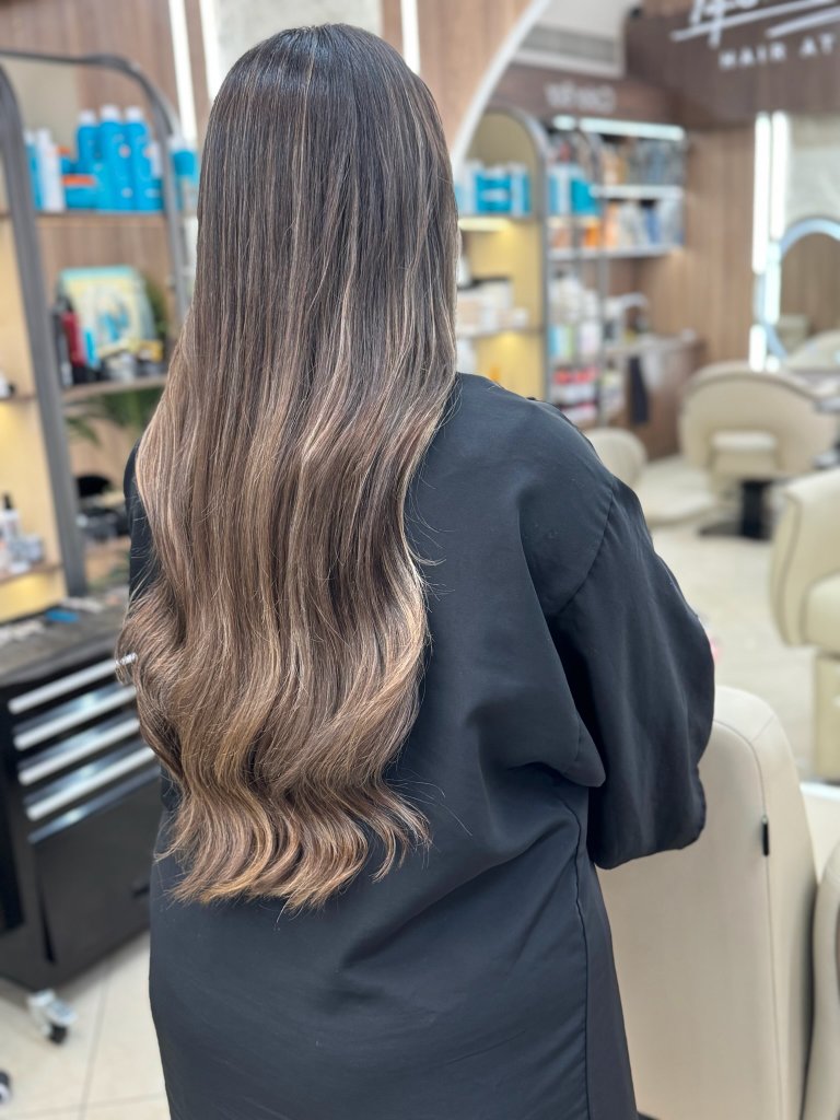 Πρόσφατο long hair color result
