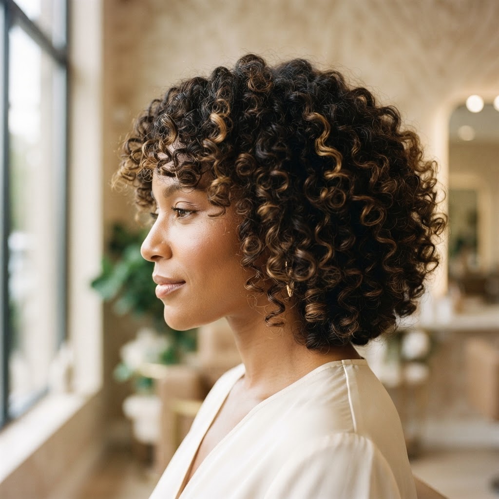 Curly Haircut in Athens: Dry Curl-by-Curl Cutting