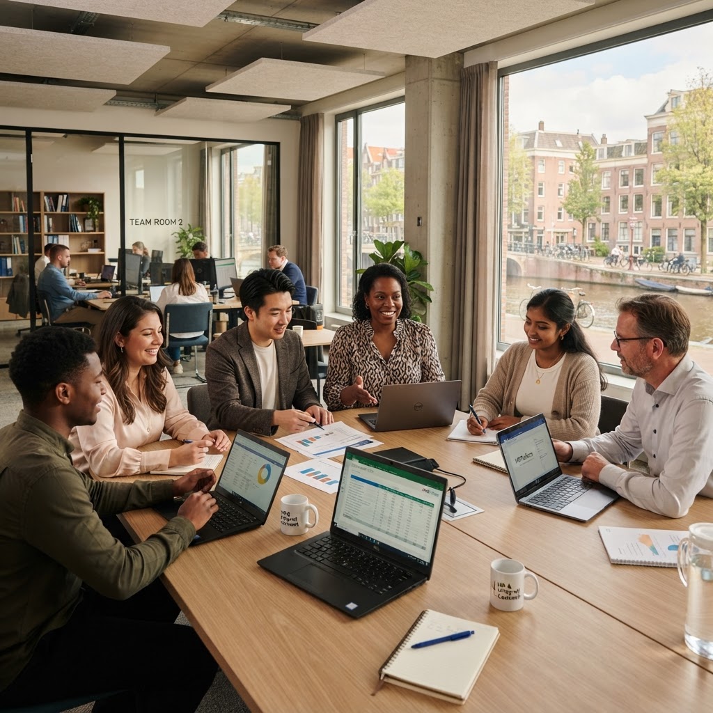 Het team van Paycheck Solutions aan het werk