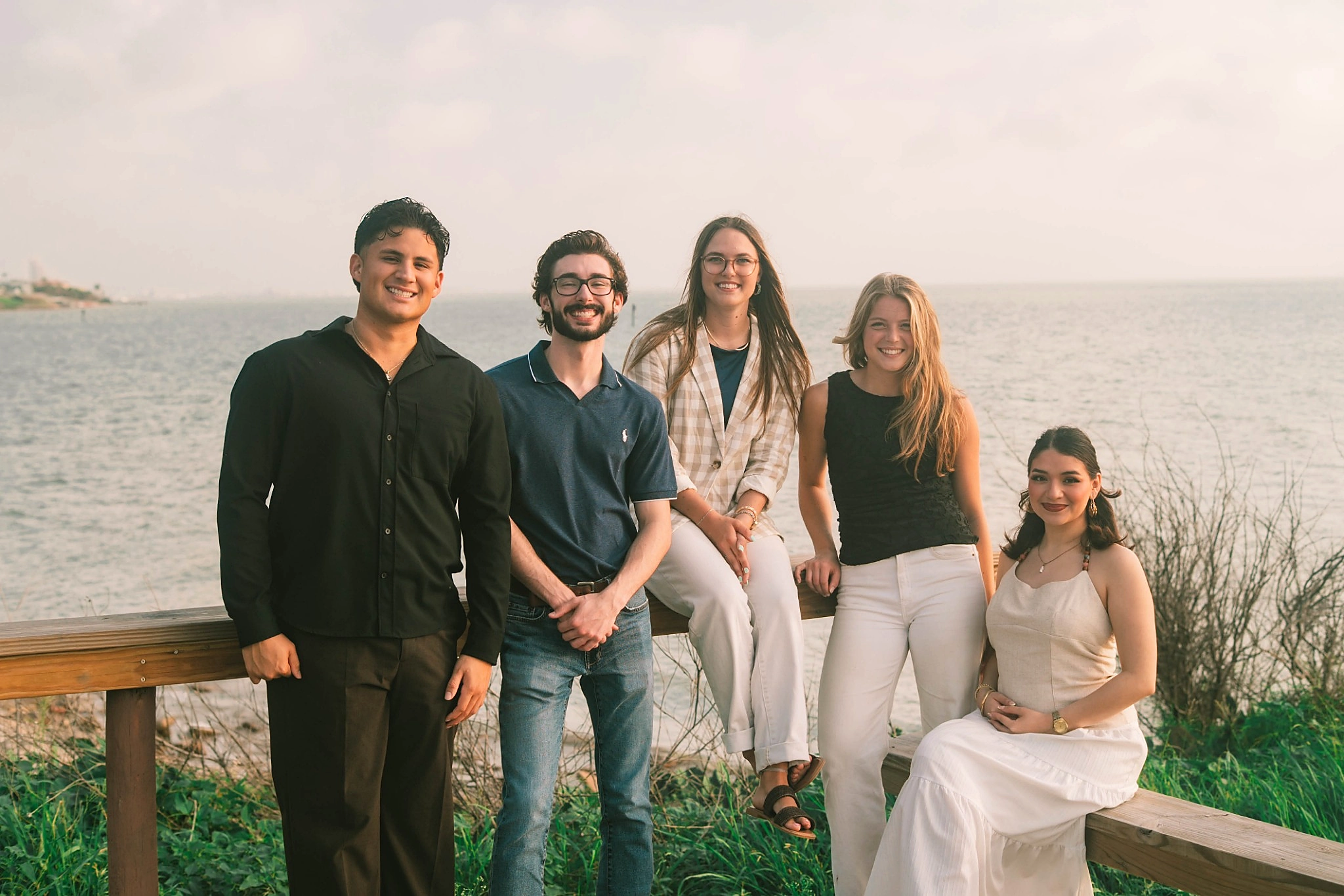 High Tide team by the coast