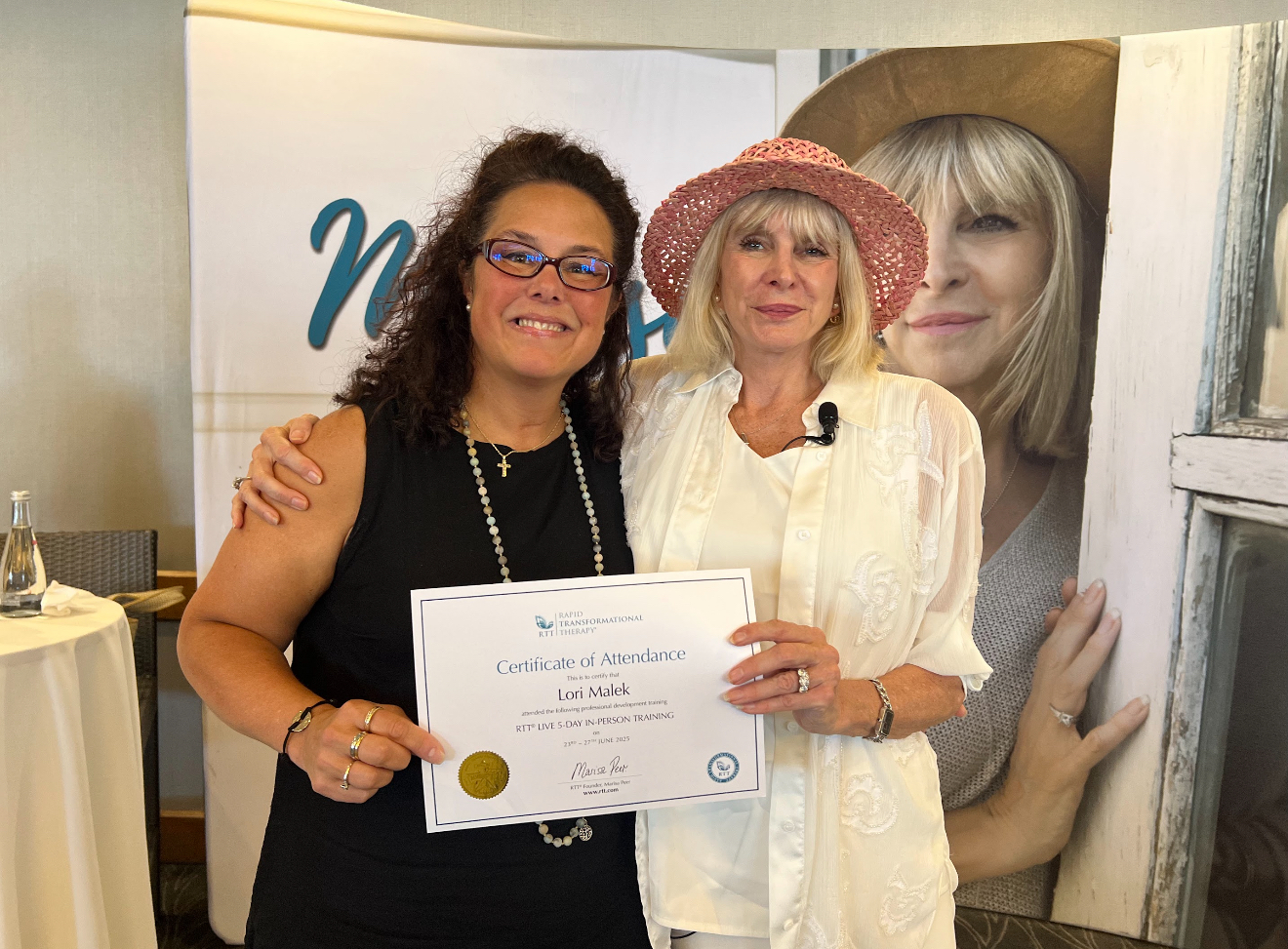 Lori receiving RTT certification