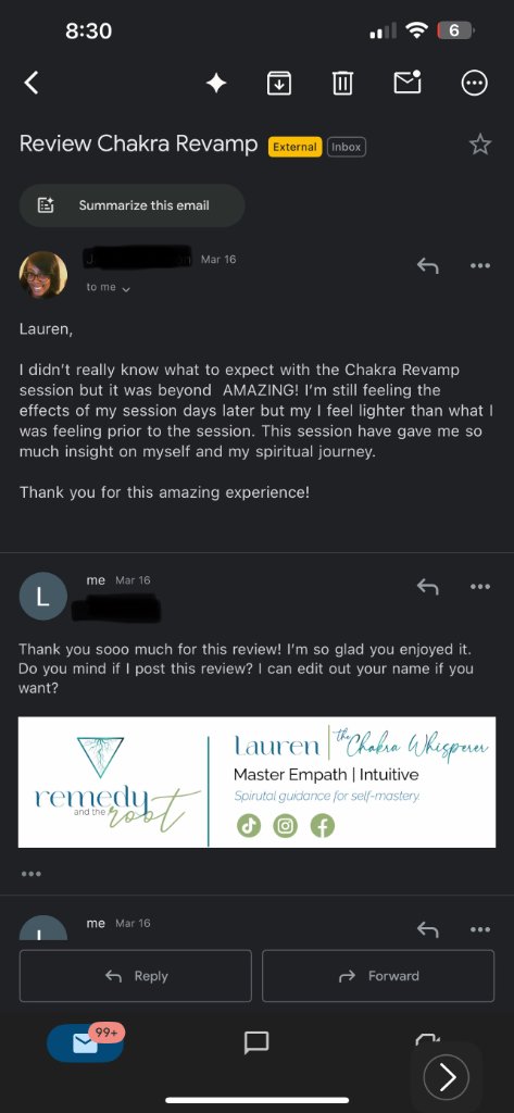 Client testimonial