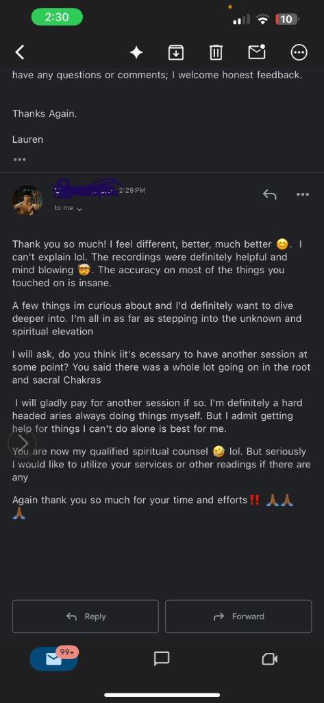 Client testimonial