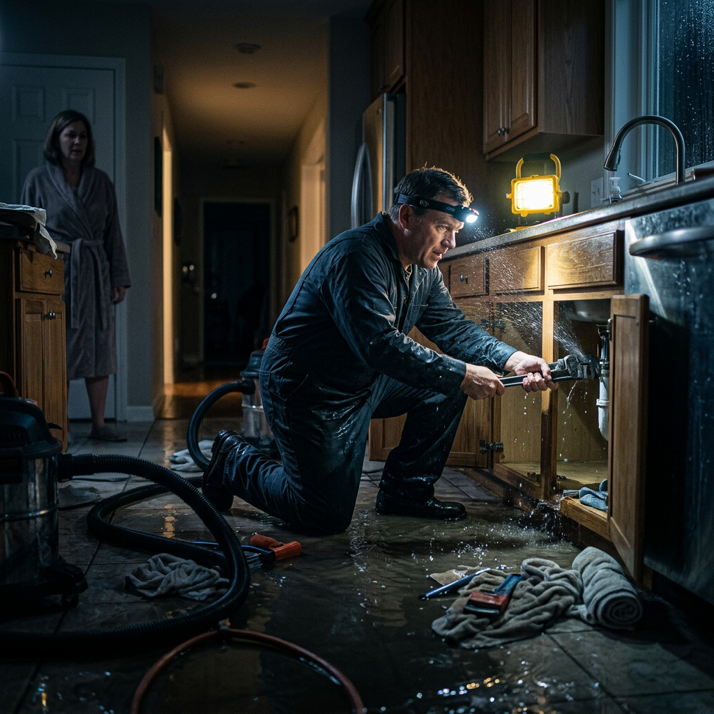 Emergency plumbing service