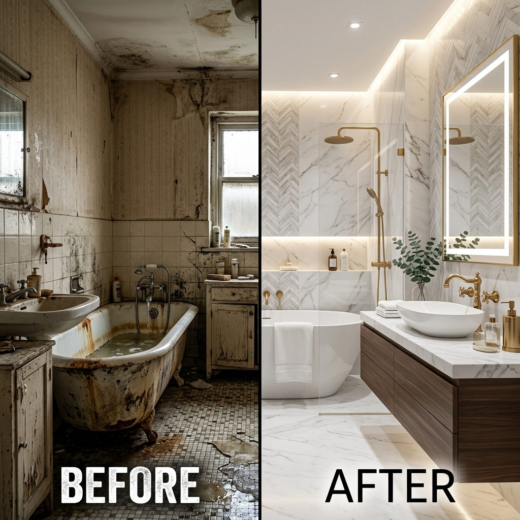 Bathroom transformation