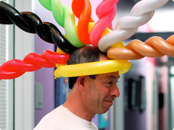 Mike the Balloon Guy entertaining guests