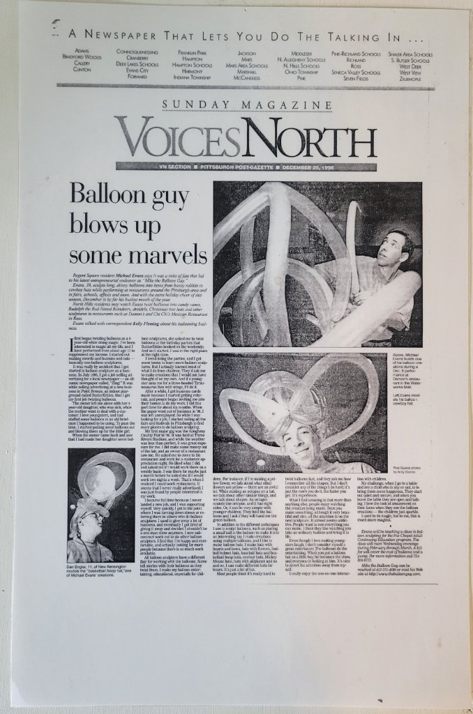Voices North newspaper feature