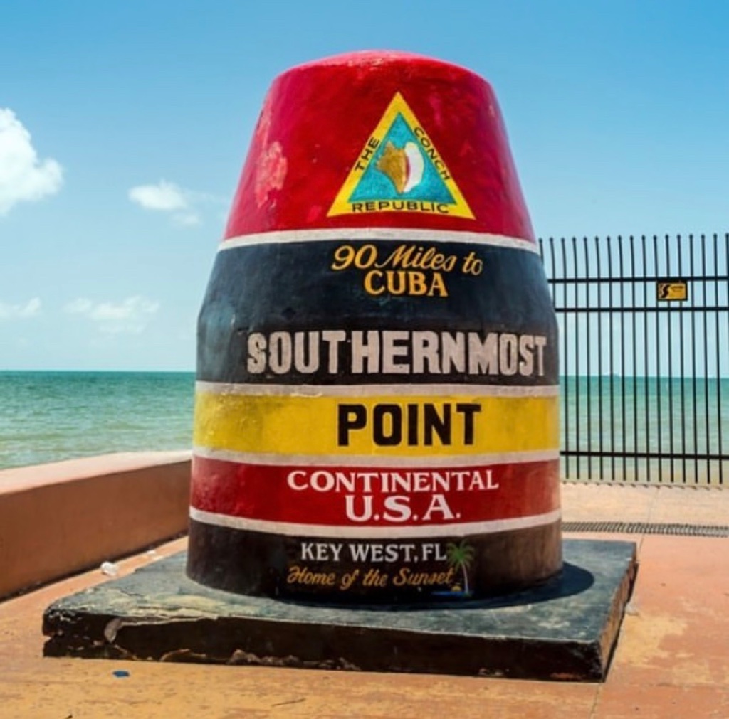 The Southernmost Point buoy, 90 miles from Cuba