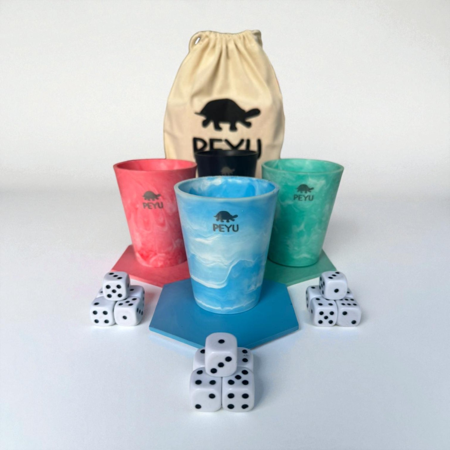 Pack de 4 Cachos + 4 Posacachos l CACHOS PEYU TODO TERRENO