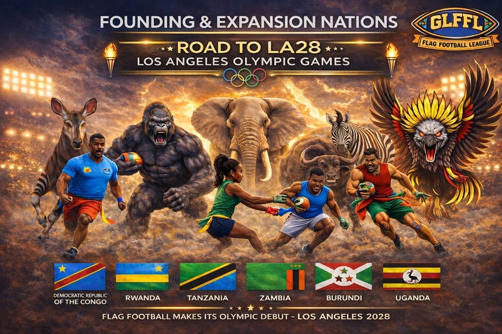Great Lakes Flag Football League – Founding & Expansion Nations – Road to LA28